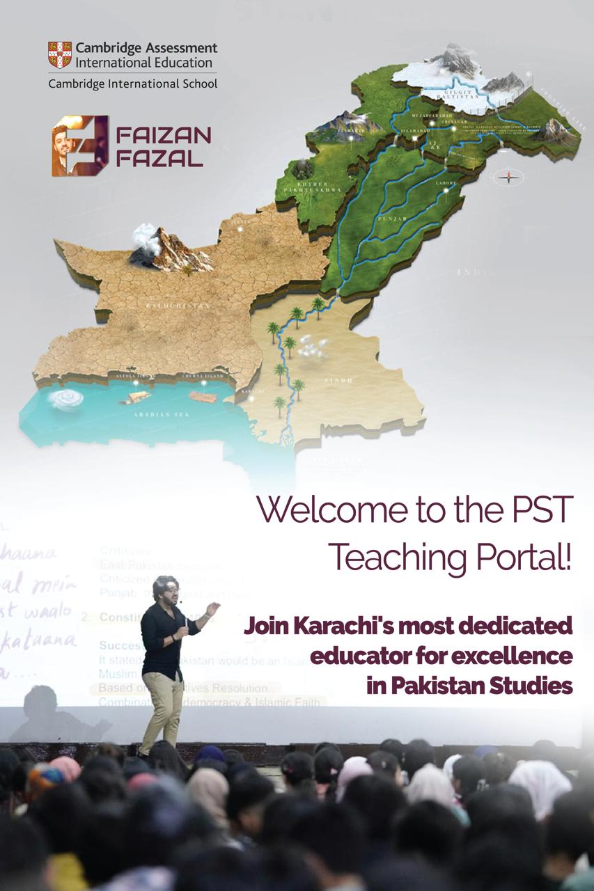 Sir Faizan Fazal, Pakistan Studies instructor